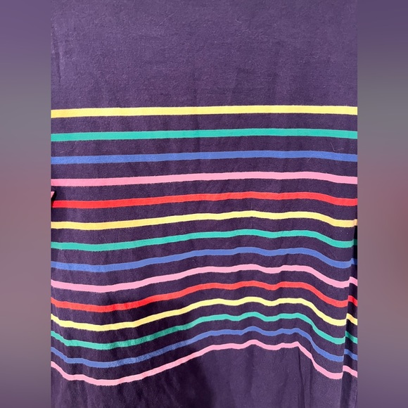 The Striped Sheep Rainbow/Navy Pablo Striped Shirt - Picture 5 of 7